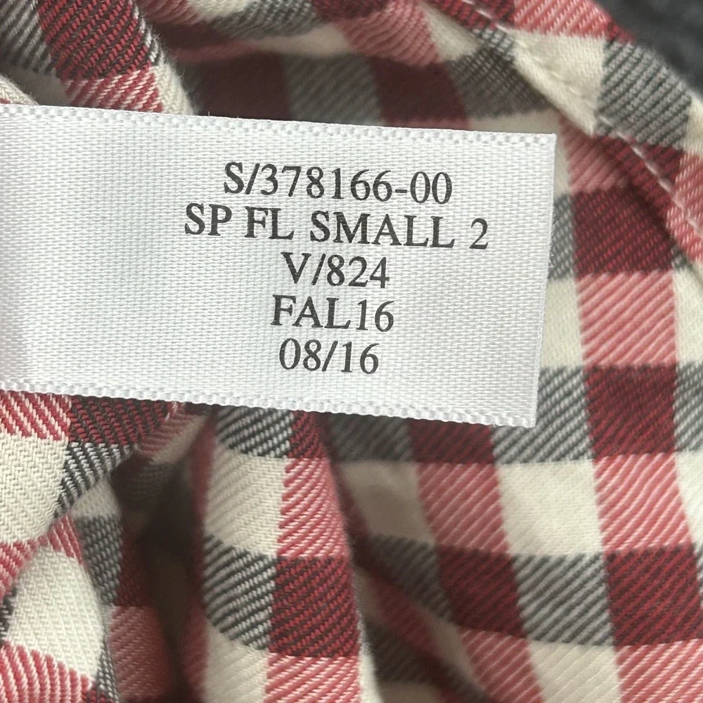 Banana Republic Button Down Shirt Mens L‎ Red Wht Blk Camden Fit Non-Iron Check